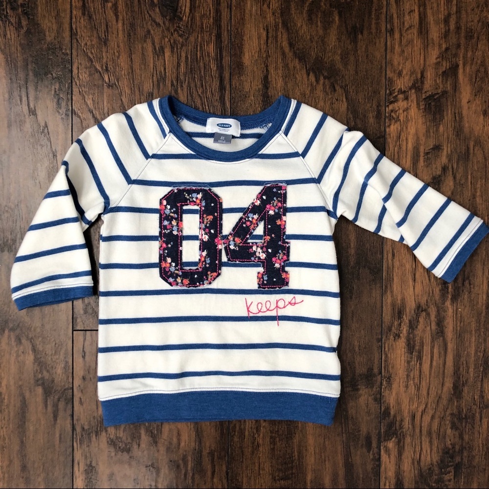 Old Navy Brushed Knit Top “04 Keeps” 5T
